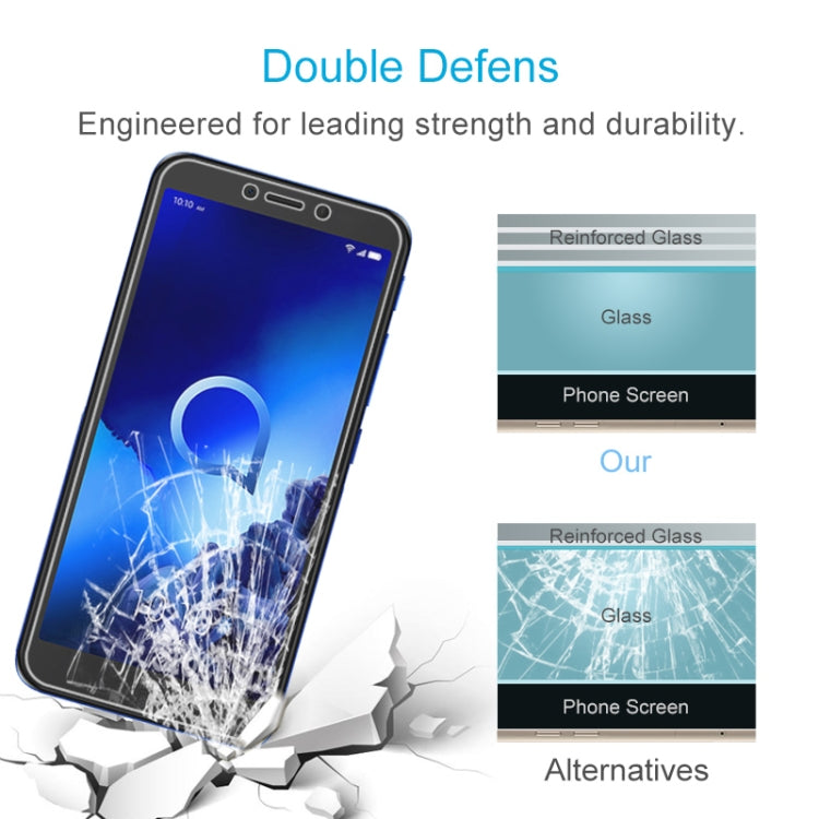 2.5D弧邊半屏鋼化玻璃保護膜  適用於Alcatel 1V