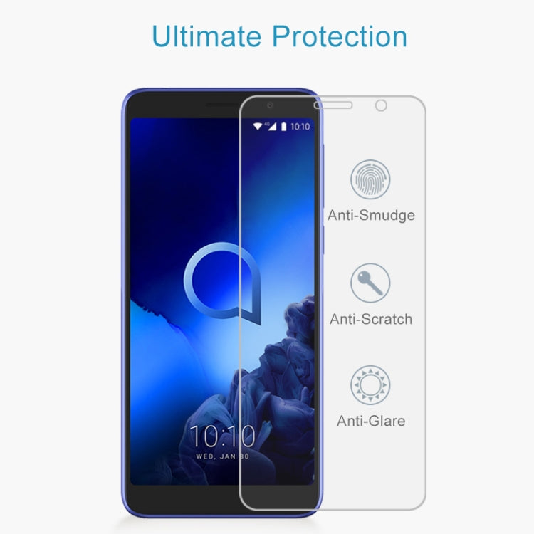 2.5D弧邊半屏鋼化玻璃保護膜  適用於Alcatel 1X