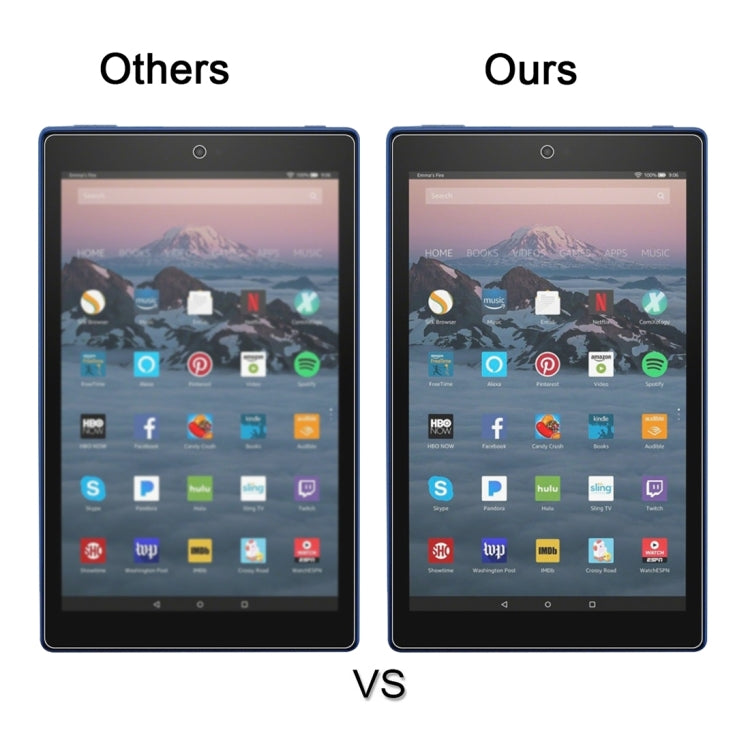 75 PCS Amazon Kindle Fire HD 10 2017  0.3mm厚度 9H硬度 全屏鋼化玻璃膜