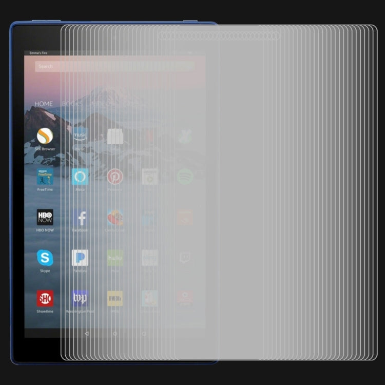 75 PCS Amazon Kindle Fire HD 10 2017  0.3mm厚度 9H硬度 全屏鋼化玻璃膜