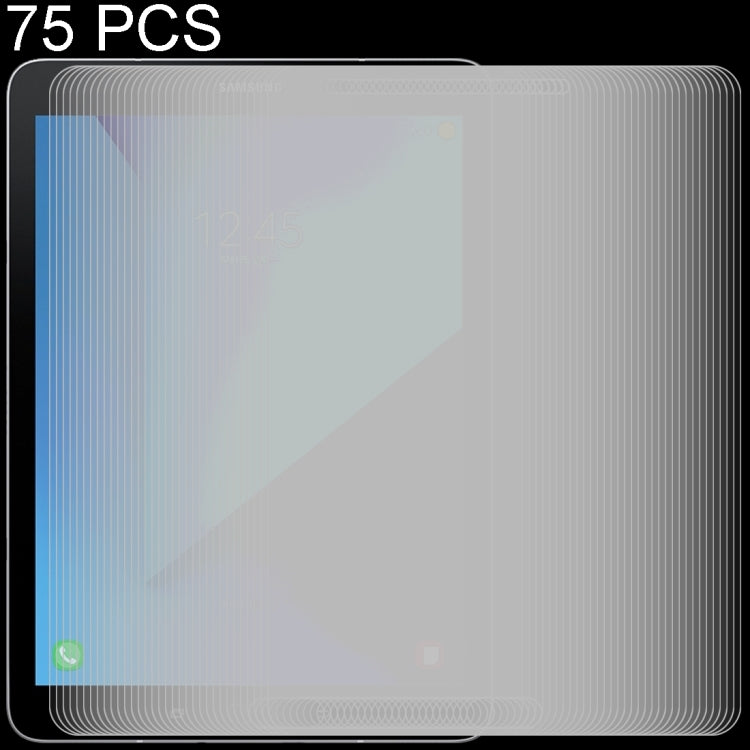 75 PCS 適用於三星 蓋樂世 Tab S3 9.7 / T820  0.3mm厚度 9H硬度 全屏鋼化玻璃膜