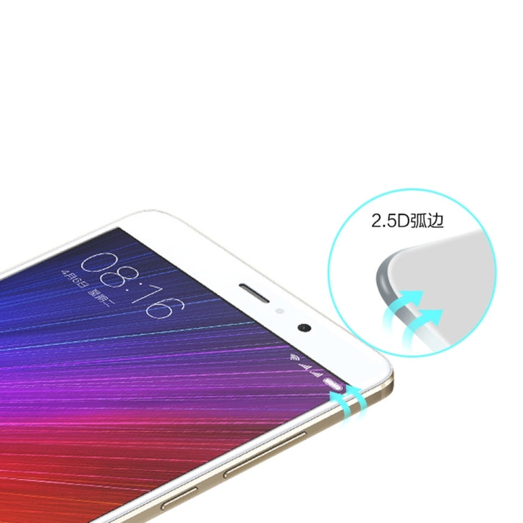 莫凡MOFI 適用於小米 5s Plus 0.3mm厚度 9H表面硬度 2.5D金剛弧邊全屏防爆鋼化玻璃膜