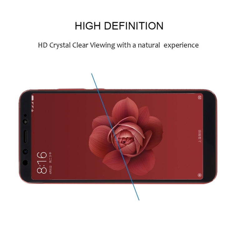 適用於小米Mi 6X 0.33mm厚度9H表面硬度2.5D全屏全膠鋼化玻璃膜