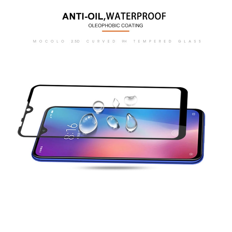 mocolo 適用於小米 Mi 9 SE 0.33mm 9H 2.5D絲印全屏鋼化玻璃保護膜