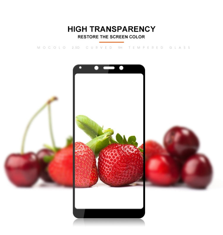 mocolo 適用於小米 Redmi 6 0.33mm 9H 2.5D絲印全屏鋼化玻璃保護膜