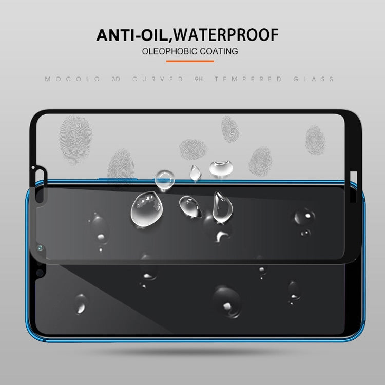 mocolo 適用於華為 P20 Lite 0.33mm 9H 2.5D絲印全屏鋼化玻璃保護膜