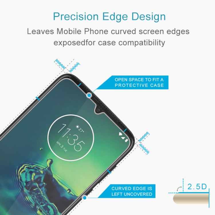 適用於摩托羅拉 Moto G8 Plus 9H 2.5D弧邊半屏鋼化玻璃保護膜