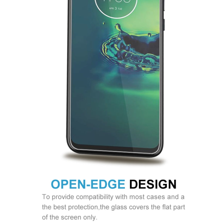 適用於摩托羅拉 Moto G8 Plus 9H 2.5D弧邊半屏鋼化玻璃保護膜