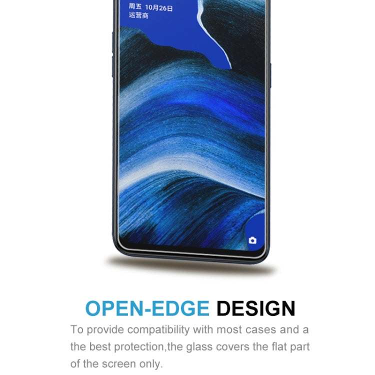 10個裝 適用於OPPO Reno2 Z 9H 2.5D弧邊半屏鋼化玻璃保護膜, For OPPO Reno2 Z (10 PCS)