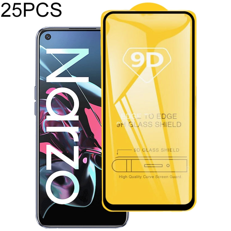 適用於 OPPO Realme Narzo 25 PCS 9D 絲印二強 全屏鋼化玻璃膜