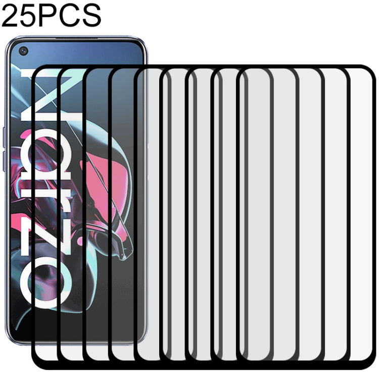 適用於 OPPO Realme Narzo 25 PCS 絲印二強 全屏鋼化玻璃膜