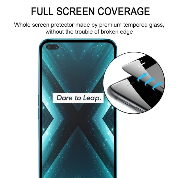 適用於 OPPO Realme X3 25 PCS 絲印二強 全屏鋼化玻璃膜