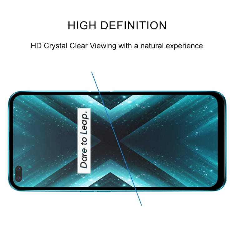 適用於 OPPO Realme X3 25 PCS 絲印二強 全屏鋼化玻璃膜