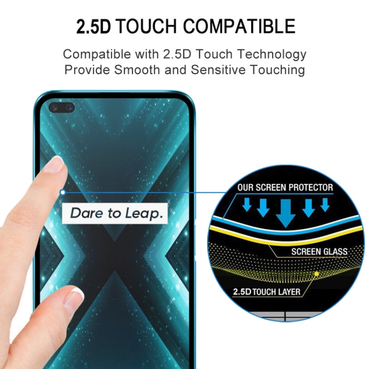 適用於 OPPO Realme X3 25 PCS 絲印二強 全屏鋼化玻璃膜