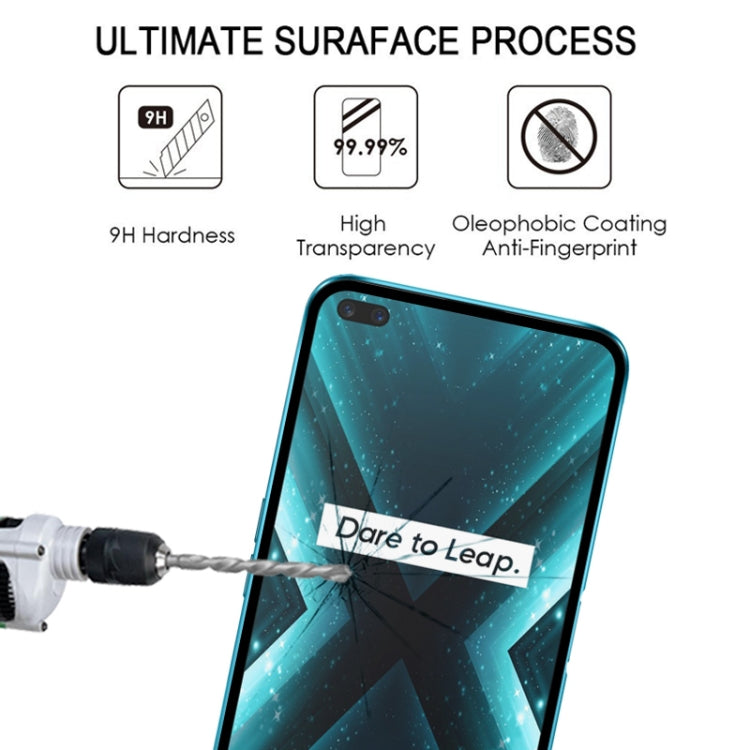 適用於 OPPO Realme X3 25 PCS 絲印二強 全屏鋼化玻璃膜