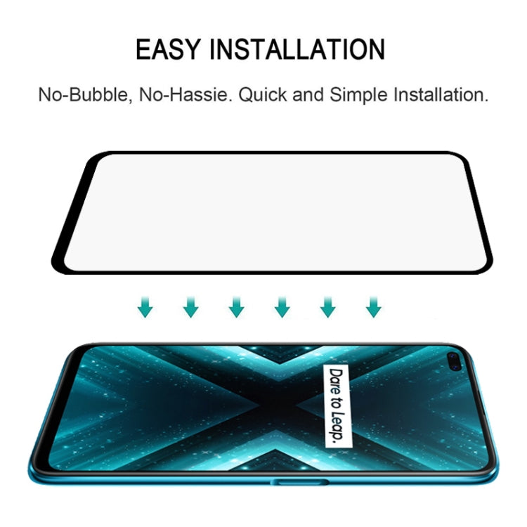 適用於 OPPO Realme X3 25 PCS 絲印二強 全屏鋼化玻璃膜
