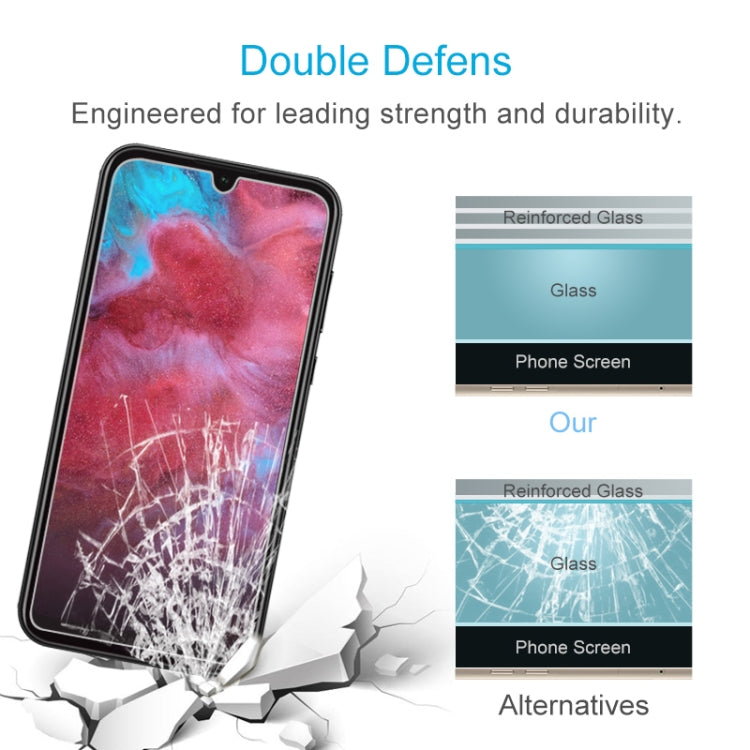 50個裝 適用於華為 榮耀 Play 3e 9H 2.5D弧邊半屏鋼化玻璃保護膜