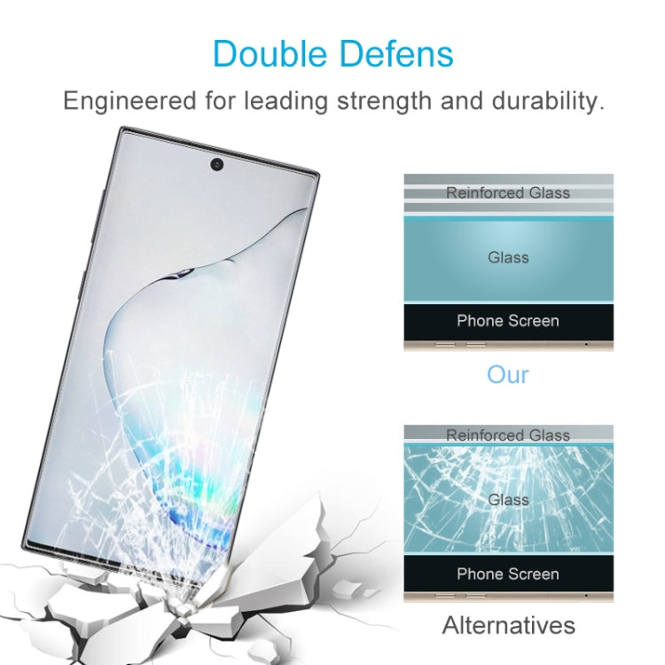 適用於三星 Galaxy Note 10+ 9H 2.5D弧邊半屏鋼化玻璃保護膜, For Galaxy Note 10+ (1 PC)