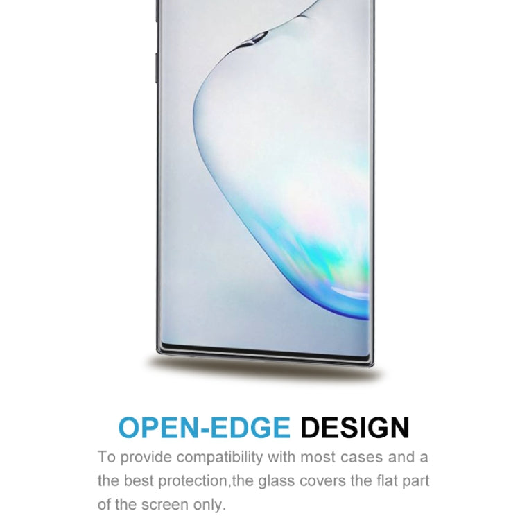 適用於三星 Galaxy Note 10+ 9H 2.5D弧邊半屏鋼化玻璃保護膜, For Galaxy Note 10+ (1 PC)