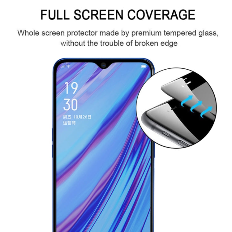 適用於OPPO A5 / A9  / A56 5G 絲印二強 全屏鋼化玻璃膜, For OPPO A5 / A9(1 PC)