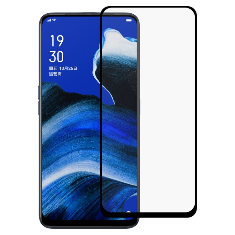適用於OPPO Reno2 / Z 絲印二強 全屏鋼化玻璃膜