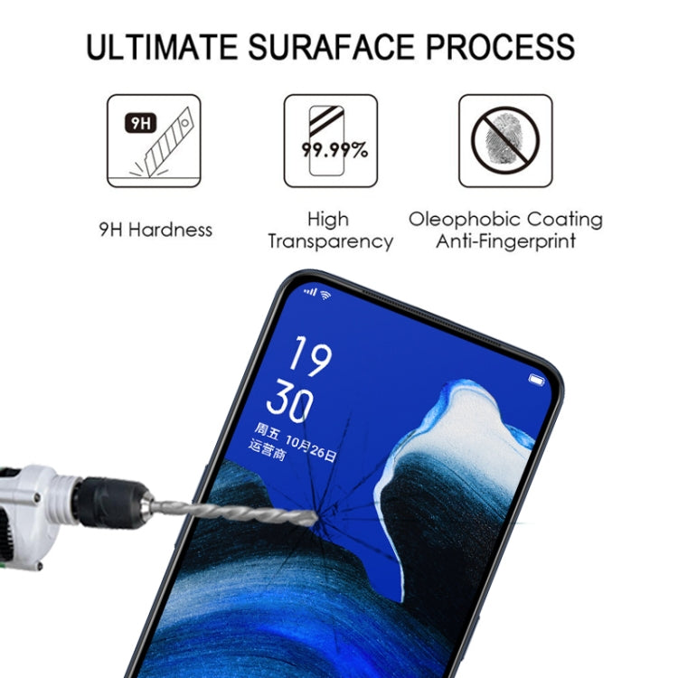 25 PCS 適用於OPPO Reno2 / Z 絲印二強 全屏鋼化玻璃膜, For OPPO Reno2 / Z(25 PCS)