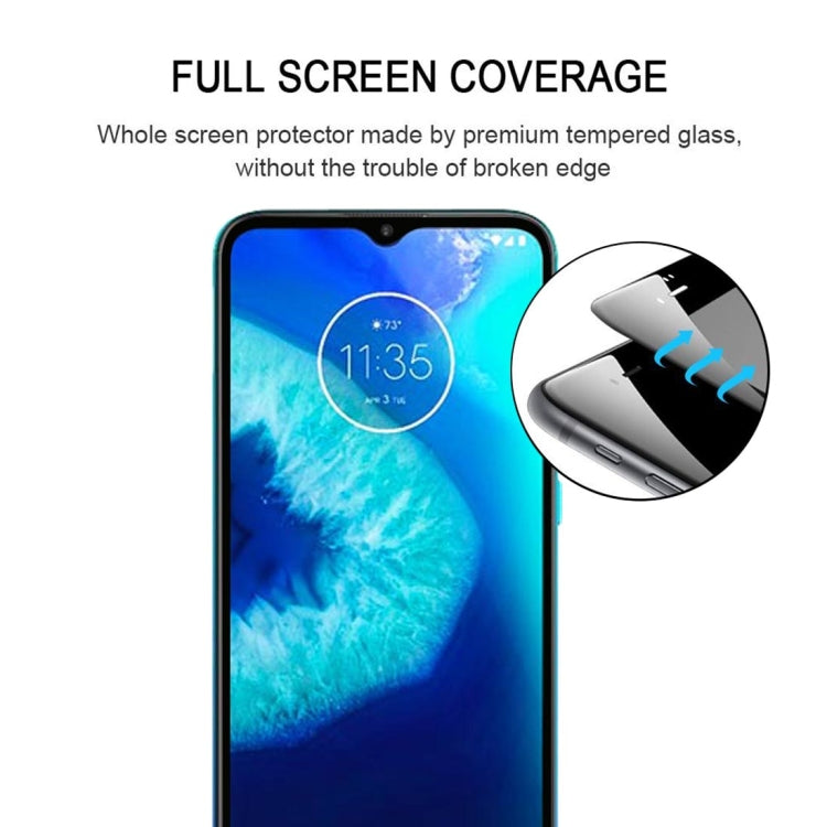 適用於 Motorola Moto G8 Power Lite 絲印二強 全屏鋼化玻璃膜