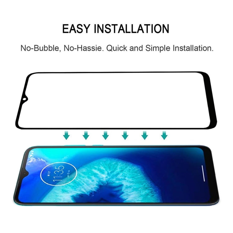 適用於 Motorola Moto G8 Power Lite 25 PCS 絲印二強 全屏鋼化玻璃膜