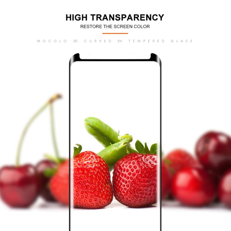 mocolo 蓋樂世 適用於Galaxy S9+ 0.33mm 9H 3D全膠曲面鋼化玻璃保護膜