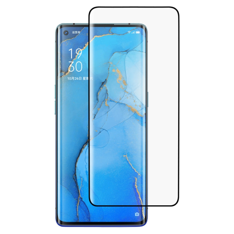 適用於OPPO Reno3 Pro 9H 3D曲面高清鋼化膜 , For OPPO Reno3 Pro(1 PC), For OPPO Reno3 Pro(Black)(1 PC)