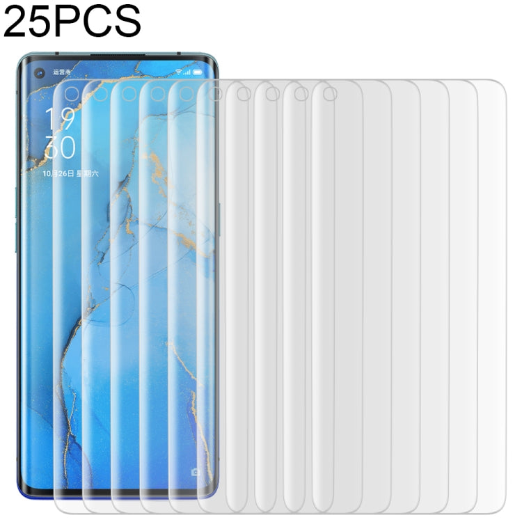 25片裝 適用於OPPO Reno3 Pro 9H 3D曲面高清鋼化膜 , For OPPO Reno3 Pro(25 PCS), For OPPO Reno3 Pro(Black)(25 PCS)