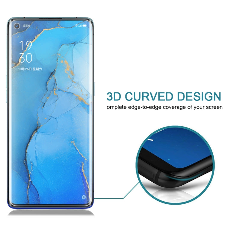 25片裝 適用於OPPO Reno3 Pro 9H 3D曲面高清鋼化膜 , For OPPO Reno3 Pro(25 PCS), For OPPO Reno3 Pro(Black)(25 PCS)