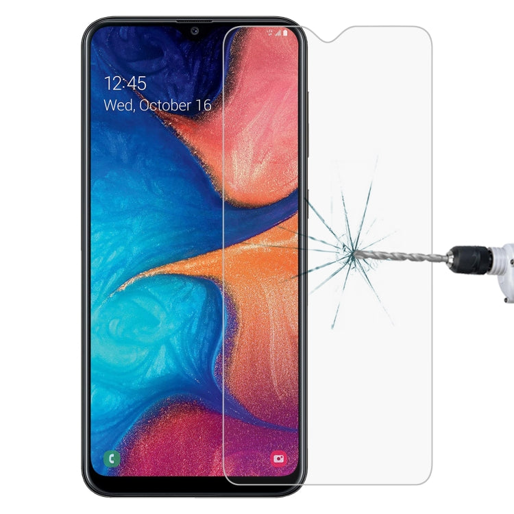 適用於 三星Galaxy A20 0.26mm 9H 2.5D 半屏鋼化玻璃保護膜