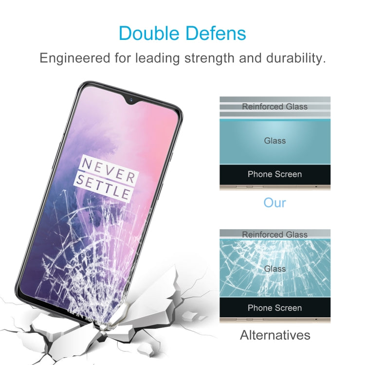 50個裝 適用於OnePlus 7  0.26mm 9H 2.5D弧邊鋼化玻璃保護膜, For OnePlus 7 (50 PCS)