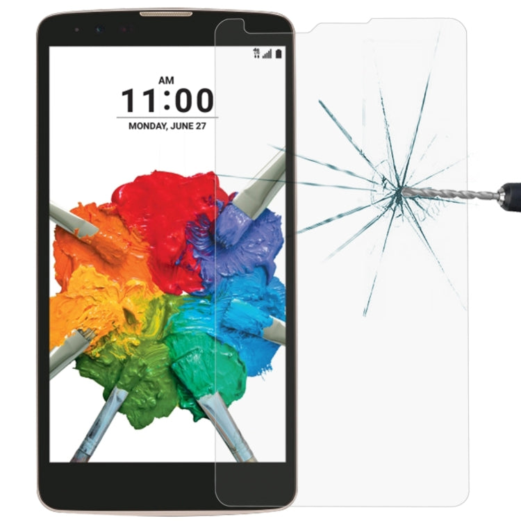 適用於LG Stylo 2 Plus / K550 0.26mm厚度 9H 2.5D弧邊鋼化玻璃保護膜