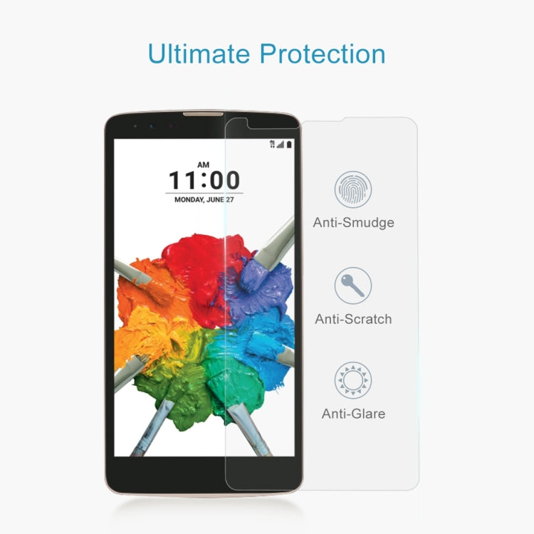 適用於LG Stylo 2 Plus / K550 0.26mm厚度 9H 2.5D弧邊鋼化玻璃保護膜