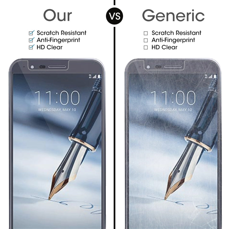 適用於LG Stylo 3 Plus 0.26mm厚度 9H 2.5D弧邊鋼化玻璃保護膜