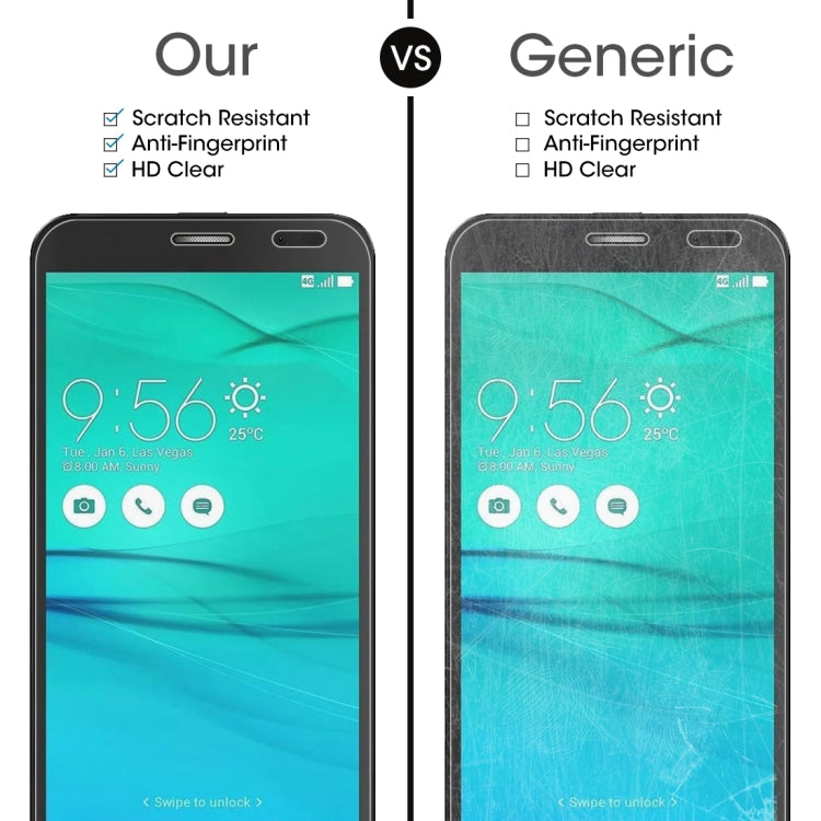 適用於華碩Zenfone Go ZB552KL 0.26mm厚度 9H 2.5D弧邊鋼化玻璃保護膜