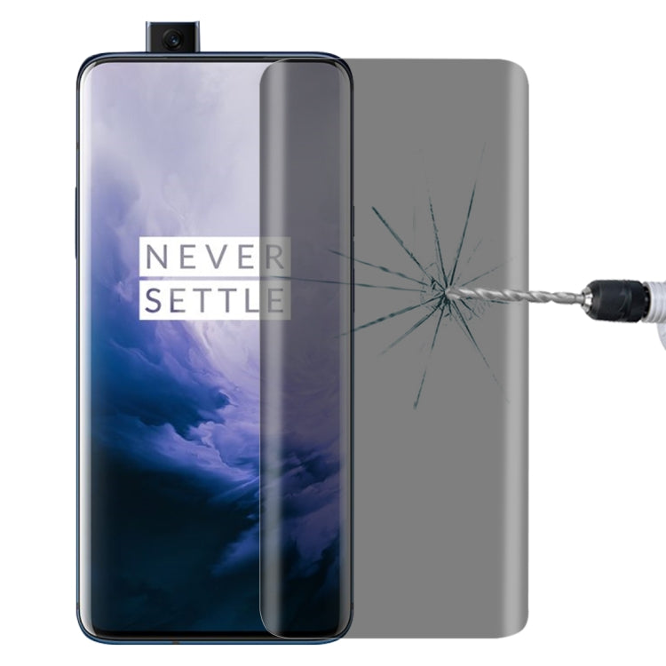 適用於OnePlus 7 Pro 9H 3D曲面防窺全屏鋼化玻璃膜, For OnePlus 7 Pro