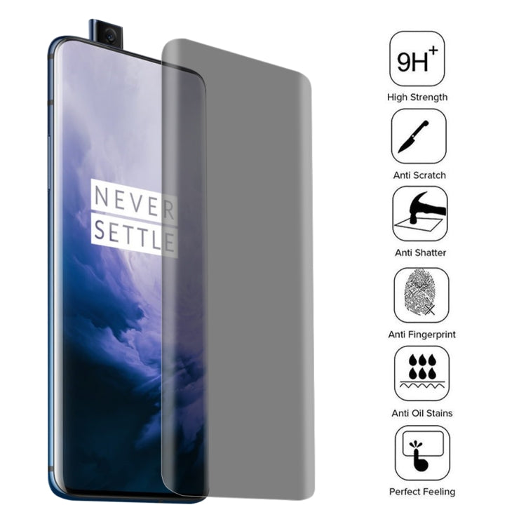 適用於OnePlus 7 Pro 9H 3D曲面防窺全屏鋼化玻璃膜