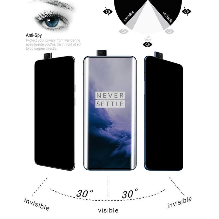 適用於OnePlus 7 Pro 9H 3D曲面防窺全屏鋼化玻璃膜