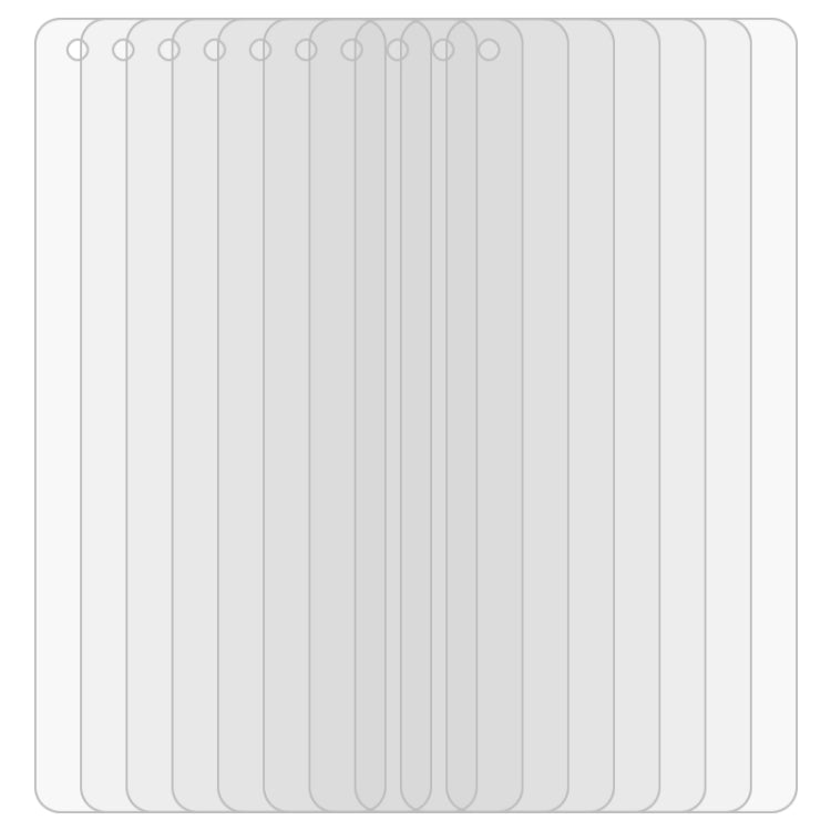 50 PCS 適用於Vivo X50 / X50 5G 0.26mm 9H 2.5D 半屏透明鋼化玻璃保護膜