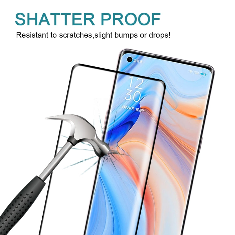 適用於 OPPO Reno4 Pro 3D曲面全屏鋼化玻璃膜, For OPPO Reno4 Pro