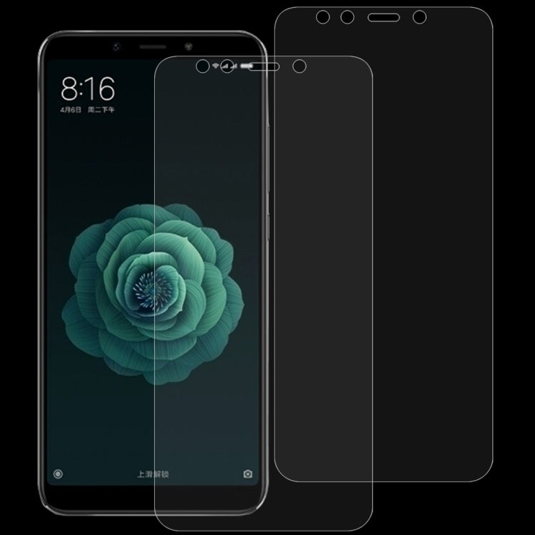 適用於小米Mi 6X & A2 2個裝 0.26mm厚度 9H 2.5D弧邊鋼化玻璃保護膜