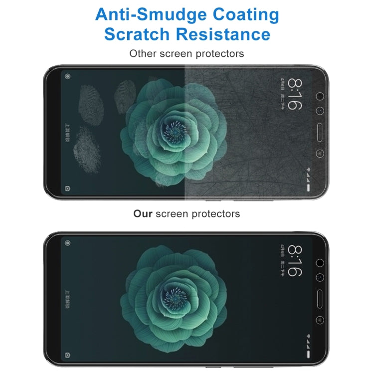 適用於小米Mi 6X & A2 2個裝 0.26mm厚度 9H 2.5D弧邊鋼化玻璃保護膜