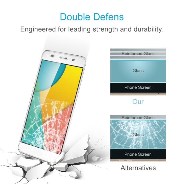 適用於華為Y6 II10個裝 0.26mm厚度 9H 2.5D弧邊鋼化玻璃保護膜