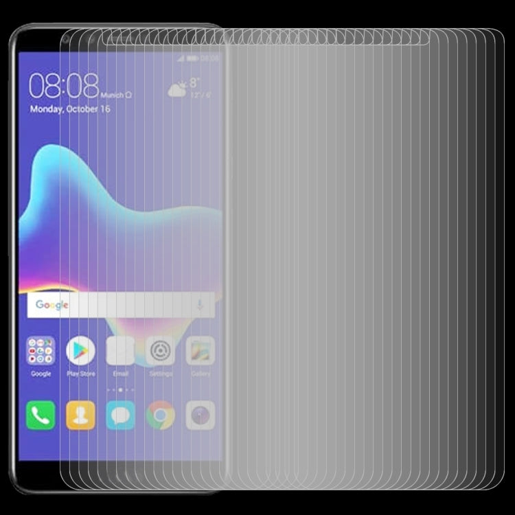 適用於華為Y9  50個裝 0.26mm厚度 9H 2.5D弧邊鋼化玻璃保護膜