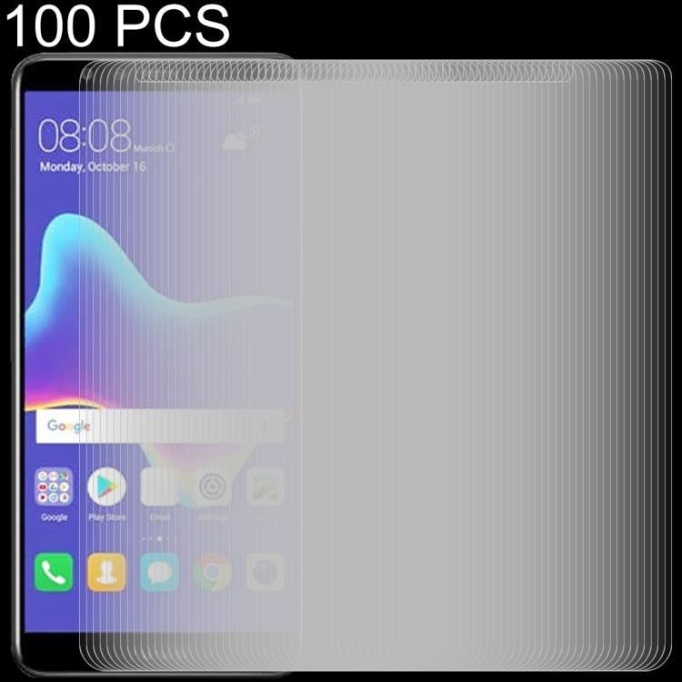 適用於華為Y9  100個裝 0.26mm厚度 9H 2.5D弧邊鋼化玻璃保護膜