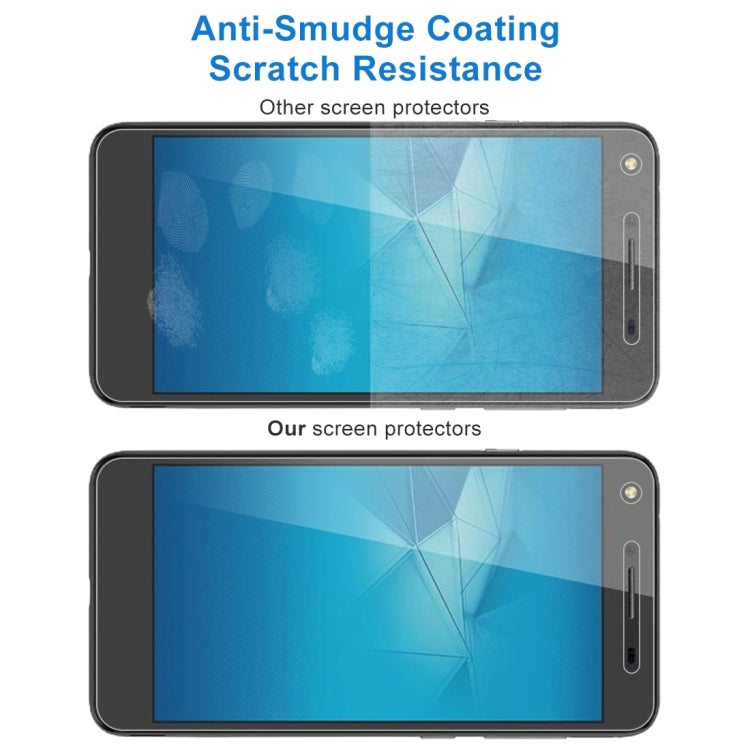 適用於華為榮耀暢玩5 10個裝 0.26mm厚度 9H 2.5D弧邊鋼化玻璃保護膜