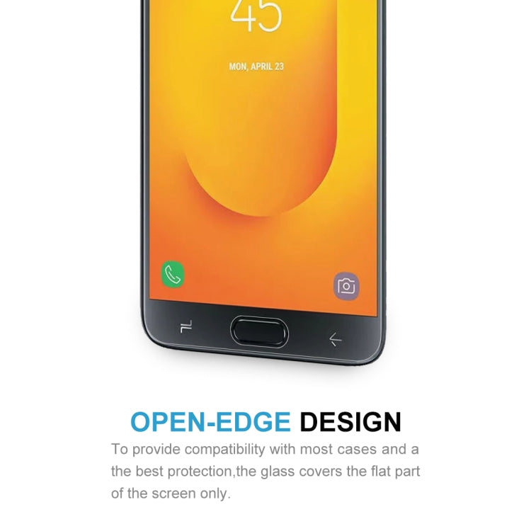 適用於三星Galaxy J7 Duo 10個裝 0.26mm厚度 9H 2.5D弧邊鋼化玻璃保護膜